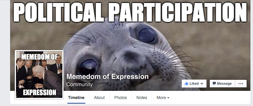 Memedom of Expression facebook page